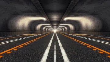 Abstract Speed Highway Road Tunnel 05 Stock Motion Graphics
