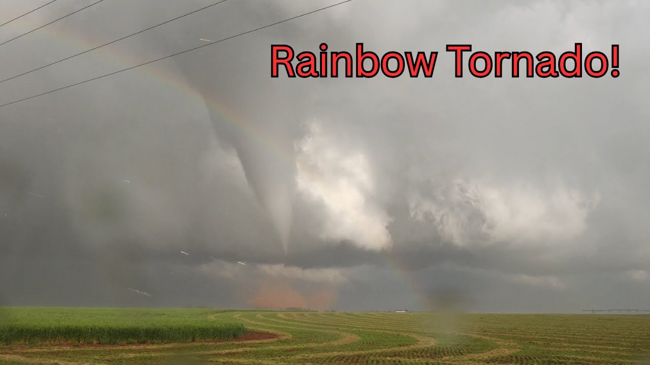 Rainbow Tornado! - Lockett, Texas - April 23, 2021