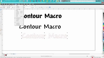 Corel Draw Tips & Tricks Macro Contour Part 2