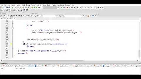 Fractional KnapSack Problem Solution in C