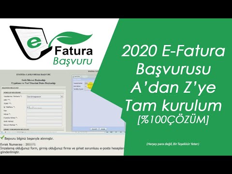 2020 E-fatura Başvurusu ve mali mühür kurulumu A'dan Z'ye Anlatım