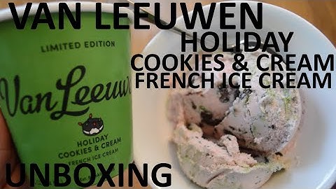 Unboxing Van Leeuwen Holiday Cookies & Cream Limited Edition French Ice Cream