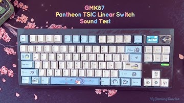 GMK87 Mechanical Keyboard Sound Test Asmr: Featuring Pantheon TSIC Linear Switches