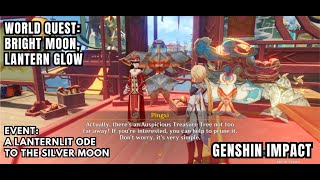 genshin Impact World Quest Bright Moon Lantern Glow Talk To Pingxi