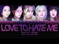 Blackpink   love to hate me  you as a member karaoke 5 members ver hanromeng