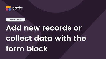 Add new records or collect data with the form block