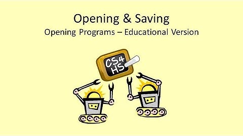 Week3 Lesson3 Video1 EV3: Opening and Saving - Opening Programs - Educational Version