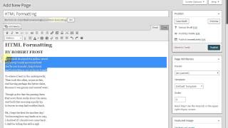 WordPress Basics - Format Drop-Down Menu