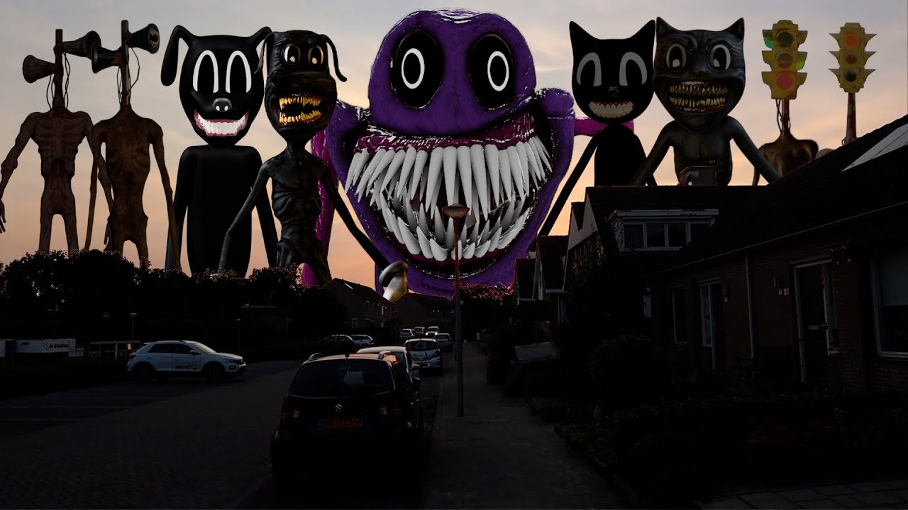 TEAM Siren Head VS TEAM Cartoon Dog VS Proto Patient VS TEAM Cartoon Cat VS TEAM Traffic Light Head