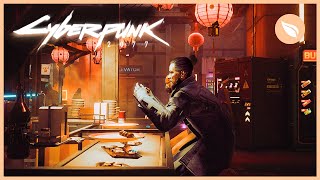 CYBERPUNK 2077 Yakitori with Takemura | Japantown Bazaar | Busy Night City Ambience | 1 HOUR screenshot 4