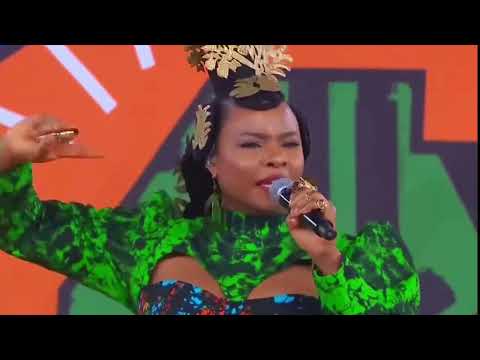 Yemi Alade, Magic System and Mohamed Ramadan perform Akwaba at the AFCON opening ceremony