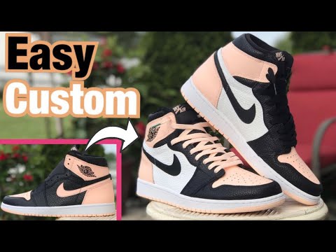 JORDAN 1 CRIMSON TINT TO RUST PINK CUSTOM CONCEPT (CUSTOM SHOES) BY: DRO  ARTWORKS 