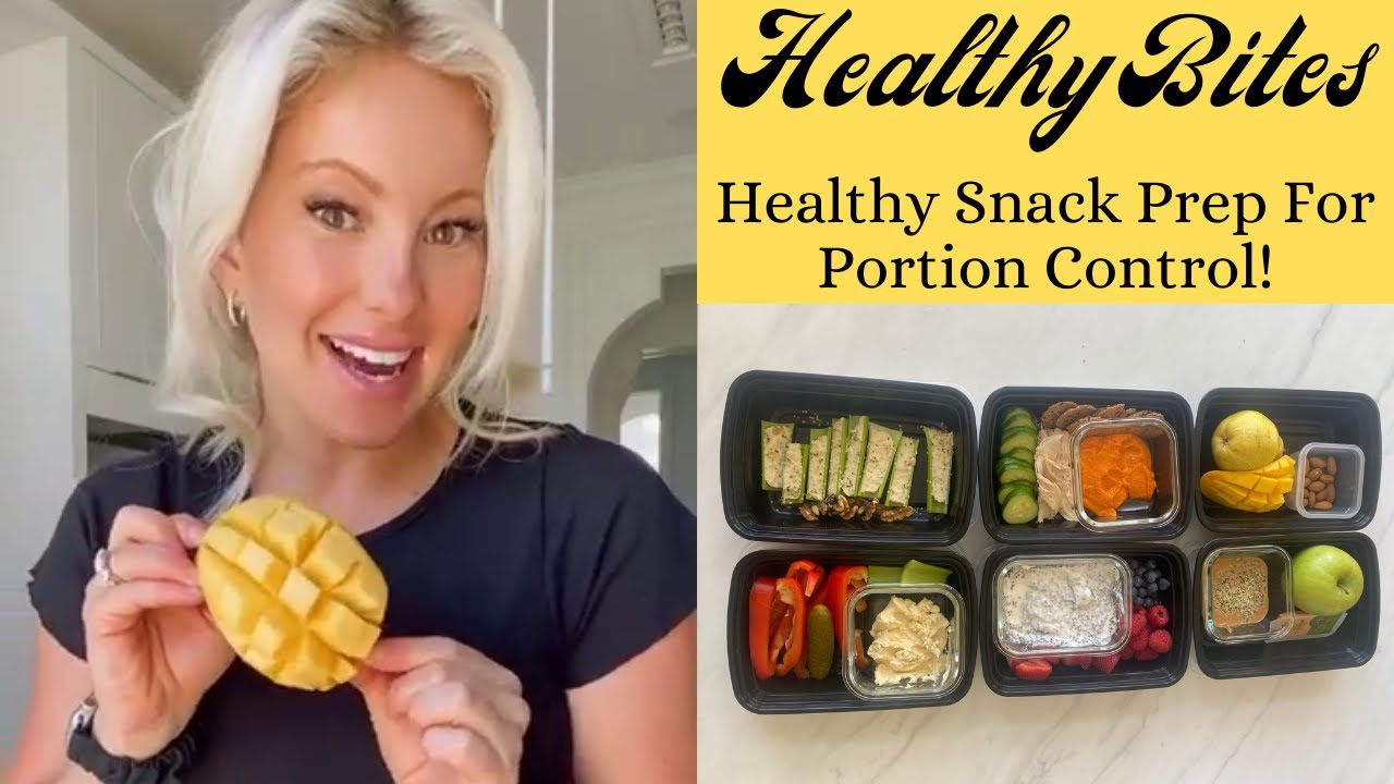 Healthy Snack Prep For Portion Control! - YouTube