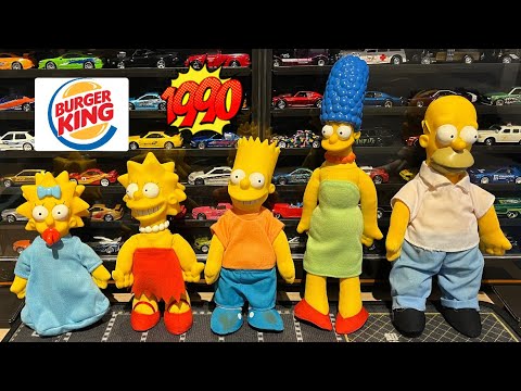 【ヴィンテージ】ザ.シンプソンズ　フィギュア3体セット バーガーキング　1990 1990年製 BURGER KING The Simpsons Bart Doll バーガーキング