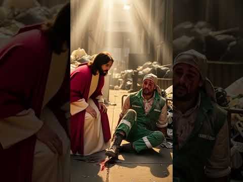 Jesus healed the sanitation worker.