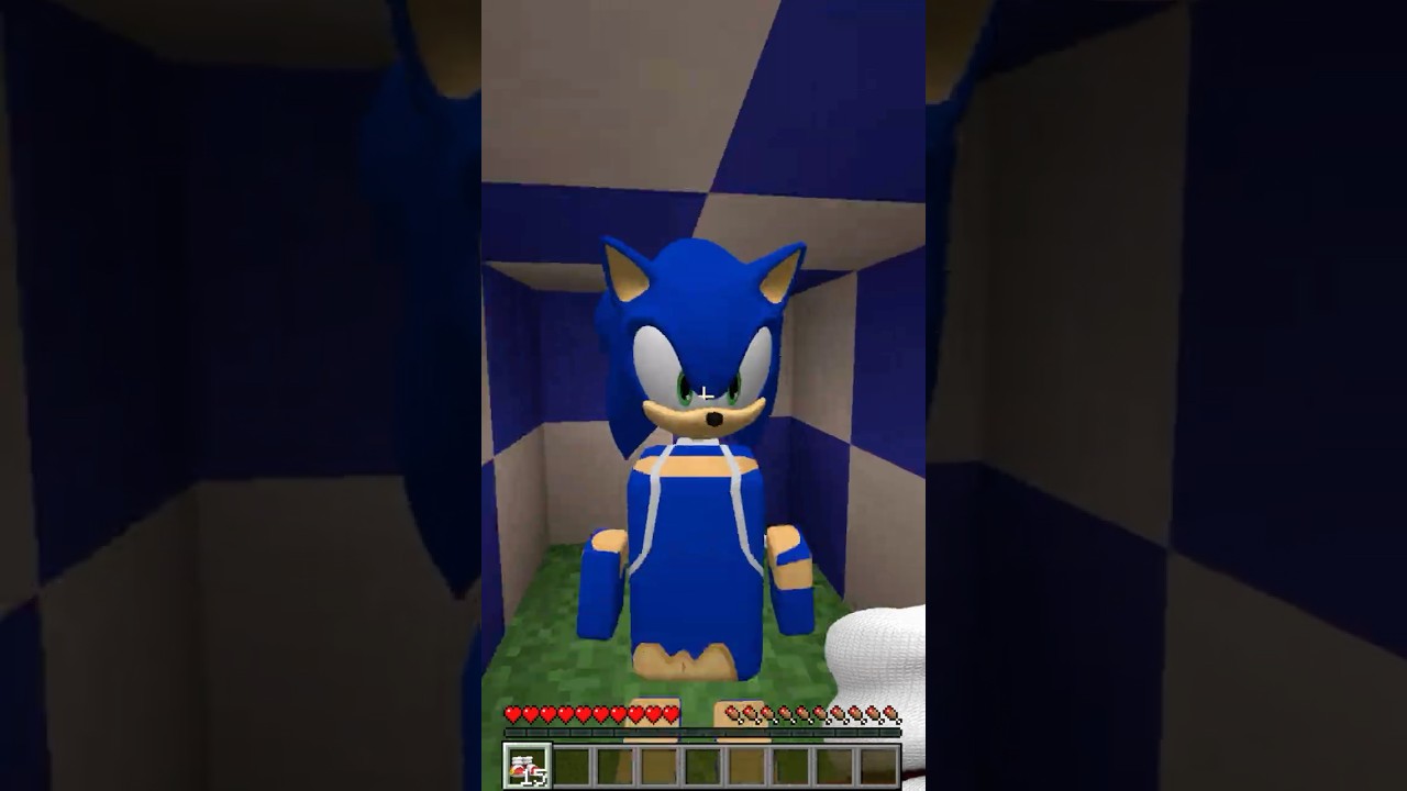 Minecraft'ta Mor Ayı vs Süper Sonic Ayı Tüneli !! #shorts