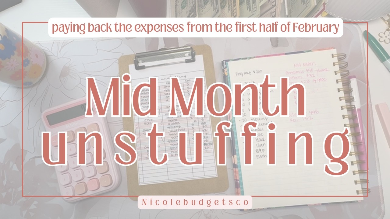 Mid Month Check In | Paying back February's Expenses so far | Cash ...