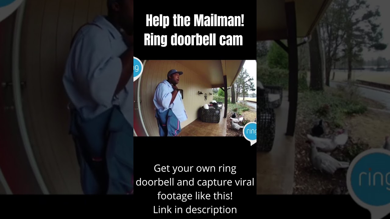 Mailman Ringing Help the Mailman Ring doorbell cam funny #SHORTS - YouTube