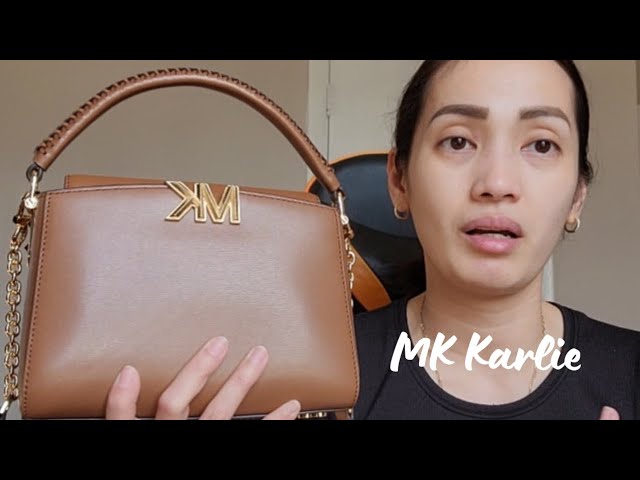 UNBOXING MICHAEL KORS KARLIE SMALL LEATHER CROSSBODY BAG 