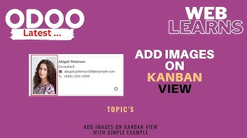 How to Add Images in Kanban View Odoo Development Tutorial