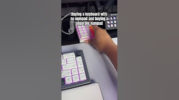 Why you need a detached numpad for your setup #theultimatenerd #gamingsetup #gamingshorts