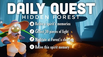 Daily Quest in Hidden Forest | sky children of the light | Noob Mode