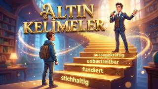 Almancanızın şimdi seviyesini artırma zamanı Prestijli Altın Kelimeler Seri 10  #deutschlernen