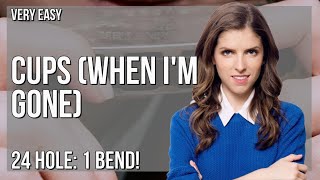 How to play Cups (When I'm Gone) by Anna Kendrick on Tremolo Harmonica 24 Holes (Tutorial)