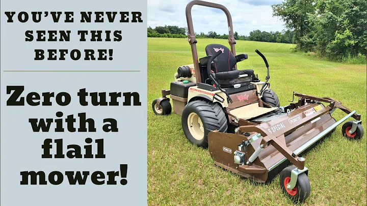 Zero Turn Flail Mower! Cuts EVERYTHING!