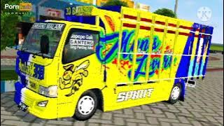 Truk canter INLAF menggoleng ditol malang