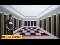 OPTICAL ILLUSION 3D WALL PAINTING | MURAL DINDING 3D | 3D WALL DECORATION EFFECT