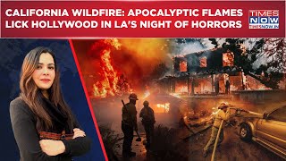 California Wildfire: Watch Apocalyptic Flames Sweep LA, Horror Scenes in Hollywood Hills |Lakhs Flee Net Worth
