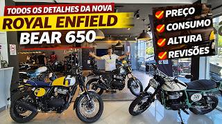 Todos os detalhes da nova Royal Enfield BEAR 650 - Preço - Consumo - Altura - Revisões - Mecanicando