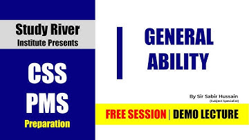 General Science and Ability | by Sabir Hussain | PMS Exams | CSS Exams