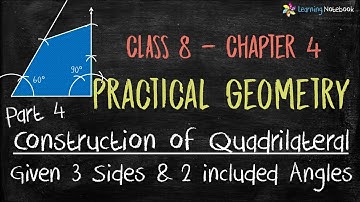 Construction of quadrilaterals class 8 || Chapter Practical Geometry Class 8