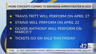 More concerts coming to Brandon Amphitheater in 2024