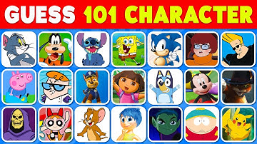Guess the 101 Most Iconic Cartoon Characters in 3 Seconds ⏰🔥