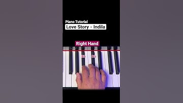 Thumbnail of How to play „LOVE STORY“ by Indila - Mini Piano Tutorial #pianotutorial #learnpiano #pianolessons