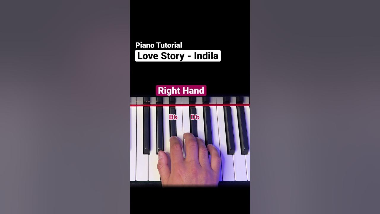 How to play „LOVE STORY“ by Indila - Mini Piano Tutorial #pianotutorial #learnpiano #pianolessons