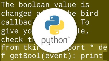 tkinter Checkbutton widget returning wrong boolean value