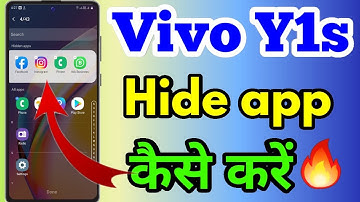 How To Hide App In Vivo Y1s | Vivo Y1s Hide App Setting