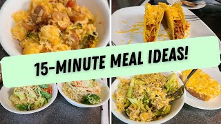 5 MEAL IDEAS THAT ONLY TAKE 15 MINUTES!