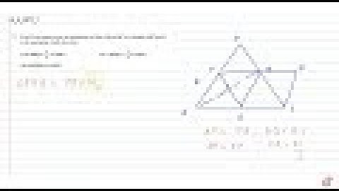 P and Q are respectively the mid-points of sides AB and BC of a triangle ABC and R is the mid-po...