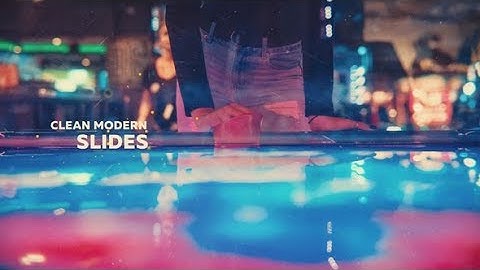 After Effects Template: Clean Modern Slides