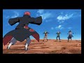 Team 7 ,Itachi And Team Jiraiya vs Sasori And Kage Puppets  Sasuke vs Naruto English sub