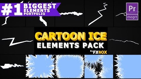 Ice Cracks And Frosty Transitions Motion Graphics Templates