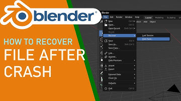 Blender how to recover file after crash