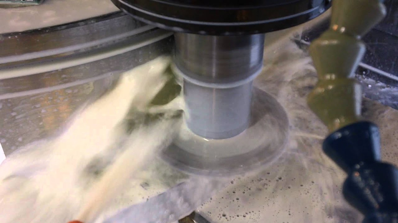 Iscar Tangslot on Haas VF2 in 304ss 280 RPM 4 IPM