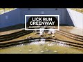Lick Run Greenway Drone Flyover, February 25, 2021