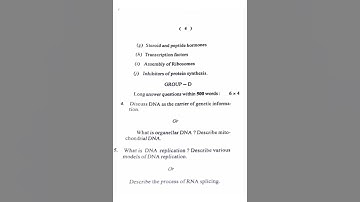 +3 4th semester botany hons question,2022 || Core-8 || NOU